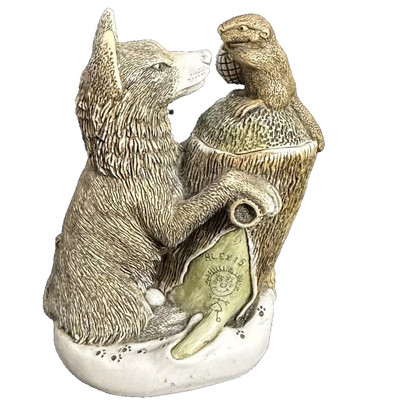 Harmony Kingdom ~ PEACE SUMMIT ~ Wolf & Beaver~ UK Made ~ NIB ~ V1 ~ NIB