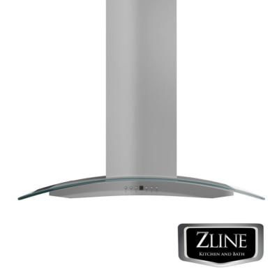 ZLINE 30'' NEW STAINLESS STEEL ISLAND RANGE HOOD W/ GLASS LED ETL LISTED GL14i-30