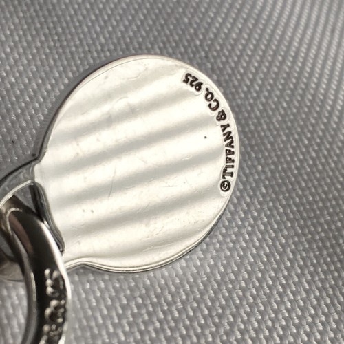 NICE Genuine Tiffany & Co. RETURN TO TIFFANY Love HEART CHARM Key Ring STERLING