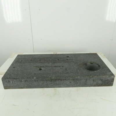34-3/4'' x 18'' x 4'' Black Granite Surface Plate W/Holes