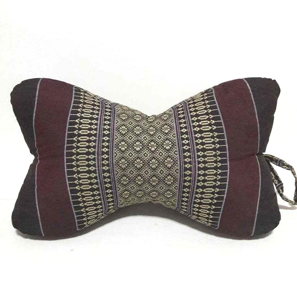 Thai Pillow Dog Bone Shaped Neck Yoga Cushion Craft Kapok100