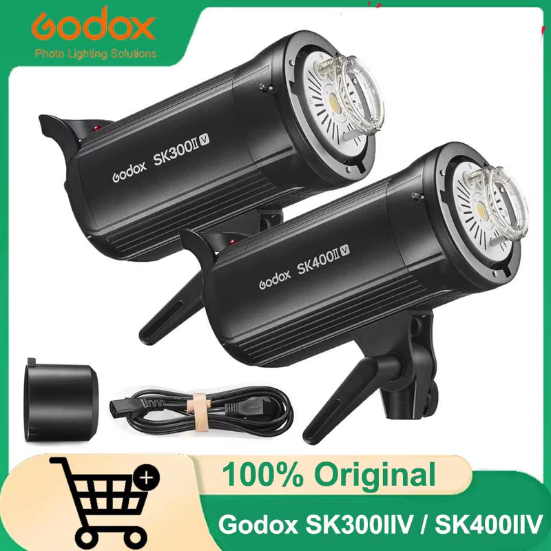 Godox SK300IIV SK400IIV SK300II-V SK400II-V 2.4G X System Bowens Mount Strobe Li