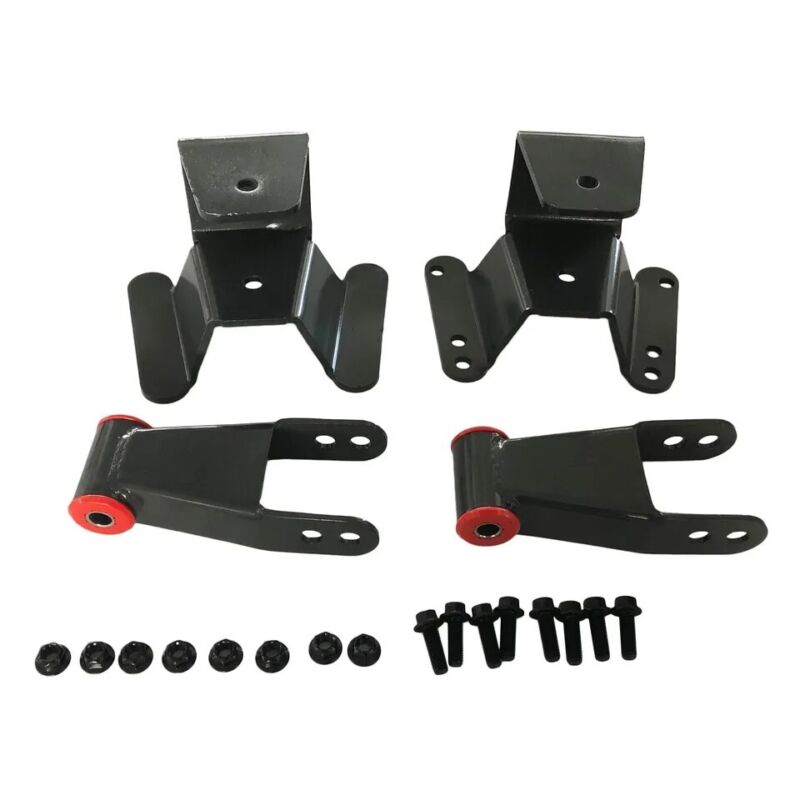 4" Drop Kit Leveling Lowering Shackles Hangers For 1973-1996 Ford F150 F100