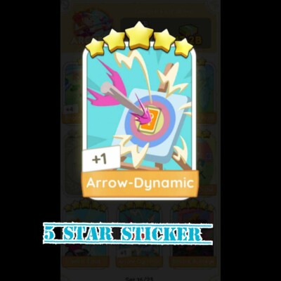 1 x Arrow Dynamic :- Monopoly_Go Sticker (Read Description)
