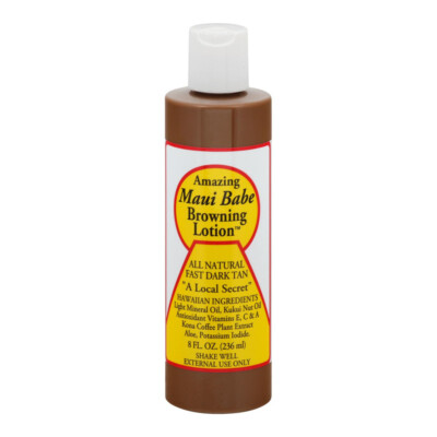 Amazing Maui Babe Browning Lotion All Natural fast Dark Tan 8 Ounces 236 mL 1 ct