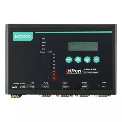 New In Box MOXA NPORT 5650-8-DT RS232 422 485 Device Server