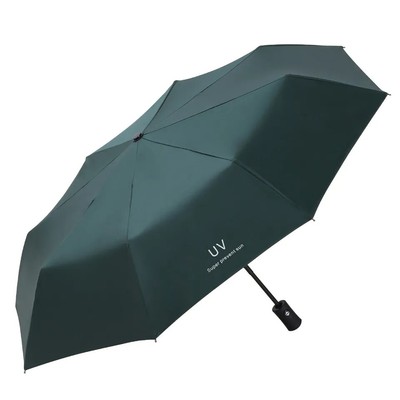 Automatic Umbrella Anti-UV Sun/Rain Windproof 3 Folding Compact Umbrella ON/OFF