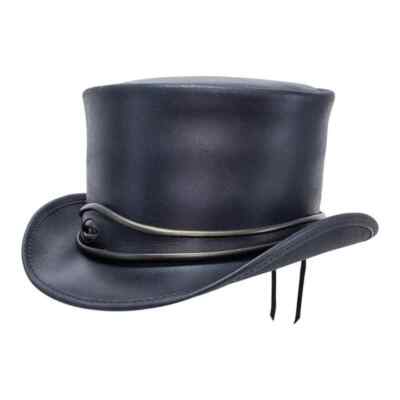 El Dorado Eye band Steampunk Black Leather Top hat Biker Motorcycle Rider Gothic