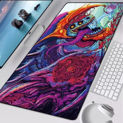 70x30CM Hyper Beast Mousepad CS GO Overlock Edge PC Rubber Mat Non-slip