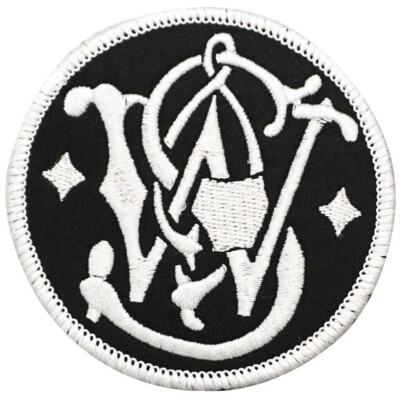Smith & Wesson Firearms Logo Hook & Loop Embroidered Patch USA Seller
