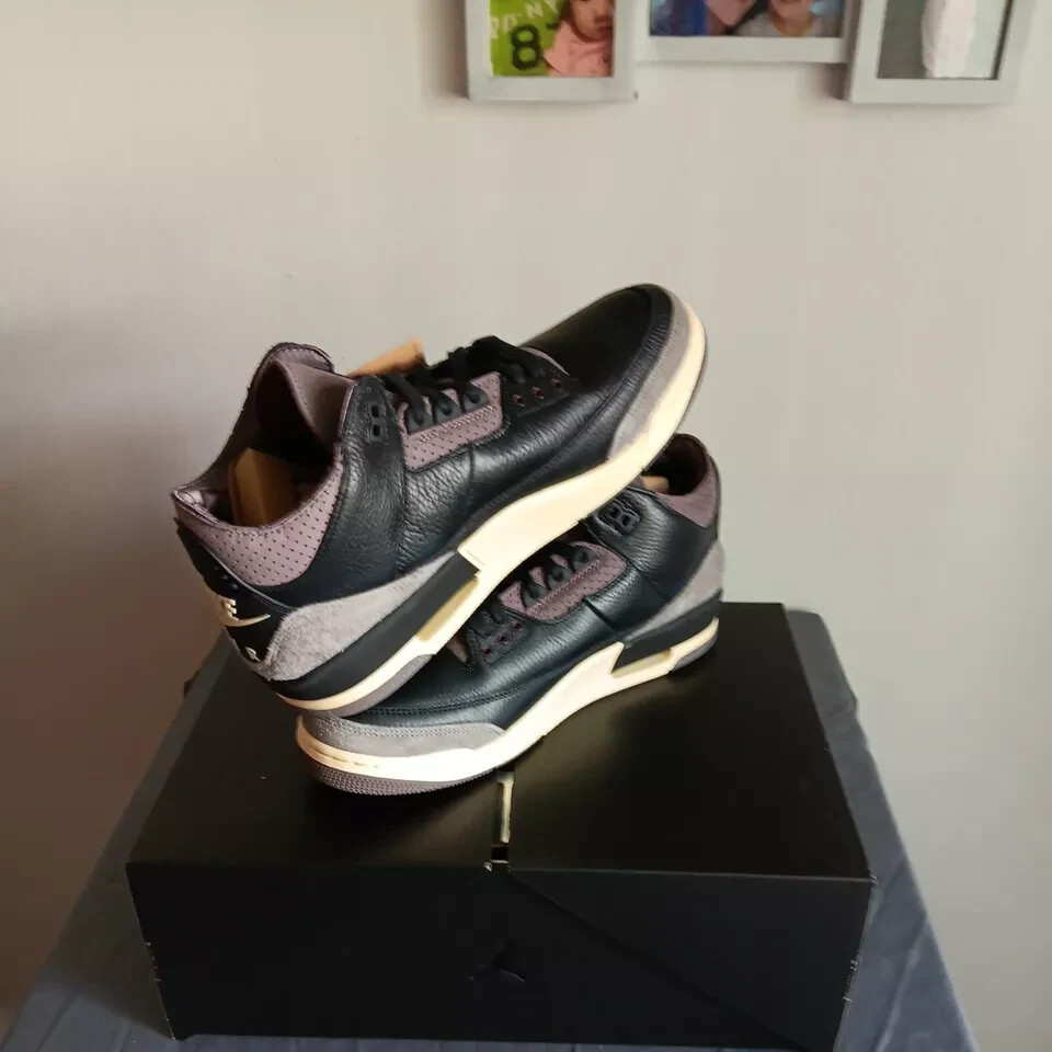 Pre-owned Jordan Size 12.5 - A Ma Maniére X Air  3 Retro While You Were Sleeping W In Black
