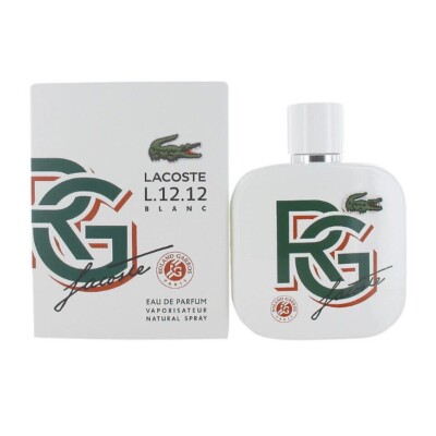 Lacoste L.12.12 Blanc Roland Garros Limited Edition 3.3 oz. (100ml) EDP Men