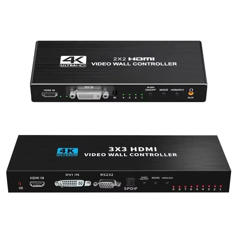 4K 3x3 Video Wall Controller 1x2 1x3 1x4 2x3 2X4 2X2 HDMI Video Wall Controller
