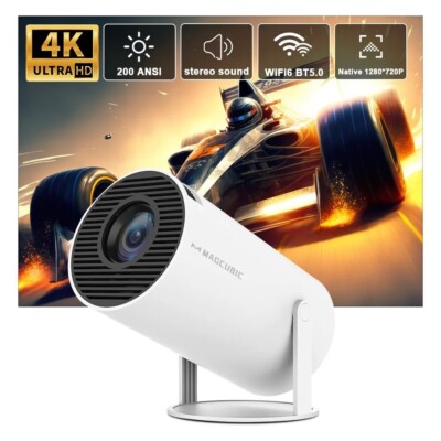Magcubic Projector Hy300 4K Android 11 Dual Wifi6 200 ANSI Allwinner home cinema