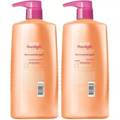 L'Oreal Paris Elvive Dream Lengths Shampoo and Conditioner Kit, Paraben Free,