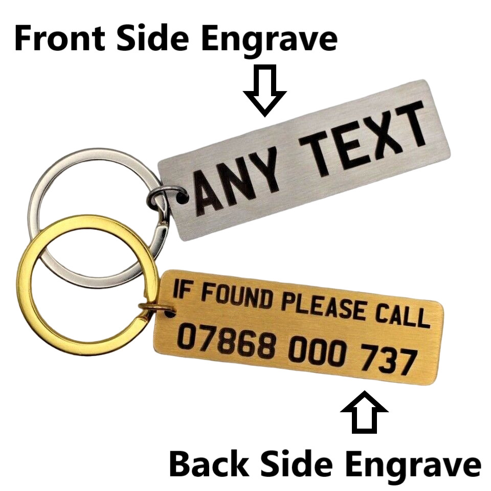 Custom Keyring - Car Number Registration Reg Plate - Keychain Personalised