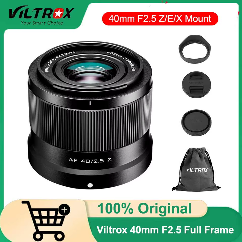 40mm F2.5 Air AF Full Frame Prime Portrait Lens for for Sony E zve10 II a7iv Fuj