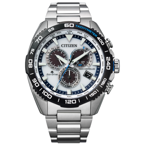 Pre-owned Citizen Cb5034-91a [promaster Eco Drive Land Series Direct Flight]