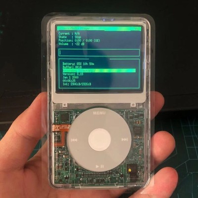 NEW Enhanced Clear iPod Classic Video 5th 5.5 Gen 256GB /512GB/1TB SD Card SSD