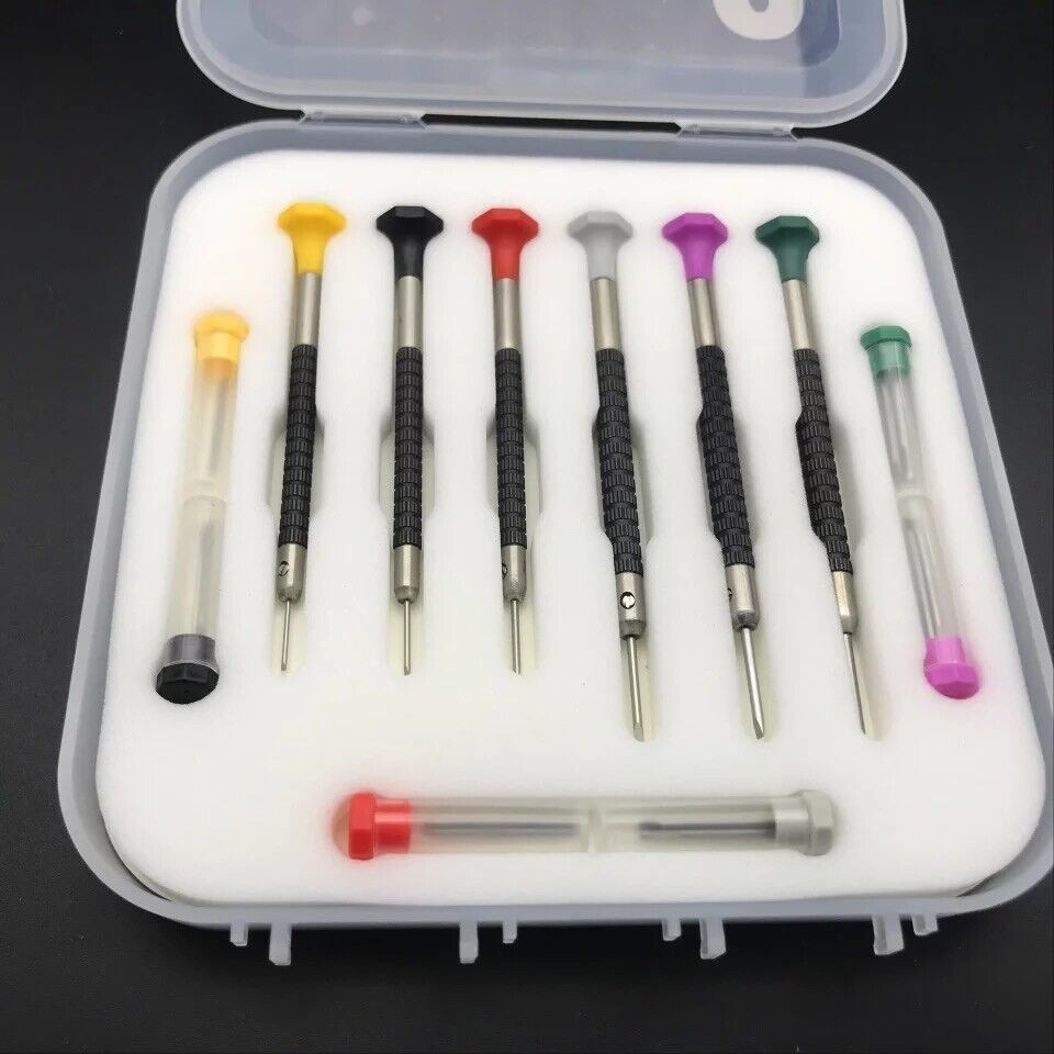 TIMELAB Watch Jewelry Repair Tools Screwdriver Kit FLAT HEAD Tip Blades 6PCS Set