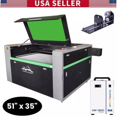 51'' x 35'' 150W CO2 Laser Cutting Machine Auto-focus System Lightburn Software