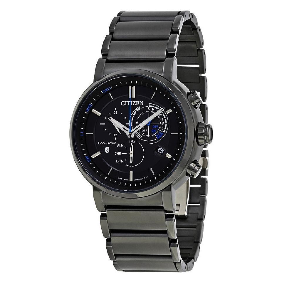 Citizen Eco-Drive Men's Proximity Chronograph Black 46mm Smart Watch