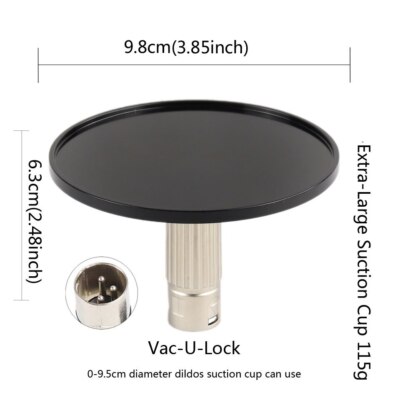 Sex Machine Multi Attachments 3XLR Vac-u-lock Bendable Spring Connector Extensio