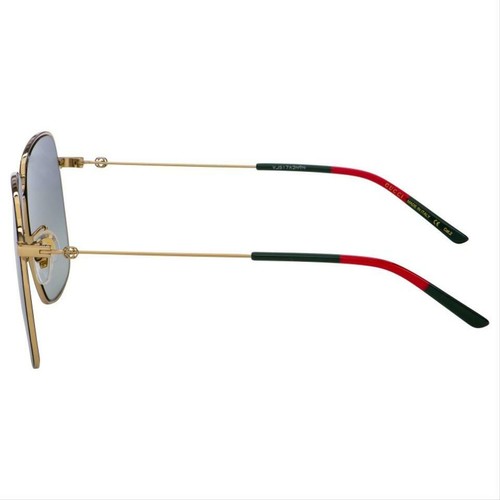 Pre-owned Gucci Gg0394s 001 Oversize Grey Lens Women's Sunglasses In Grey Gradient