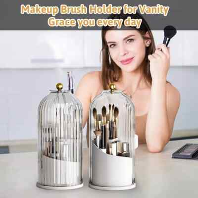 Pen Pencil Holder Makeup Brush Holder Organizer Portable Desktop Cosmetic box