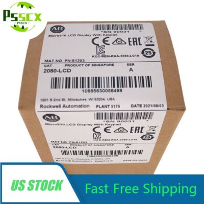 2080-LCD New Allen-Bradley Sealed 2080LCD Micro810 LCD Display with Keypad AB