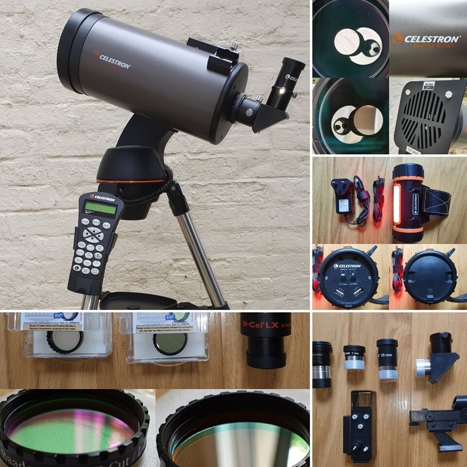Celestron NexStar 127SLT GoTo Telescope with Accessories. Night and