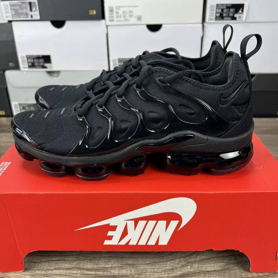 US Size Nike Air Vapormax Plus TN Triple Black Men's Shoe's