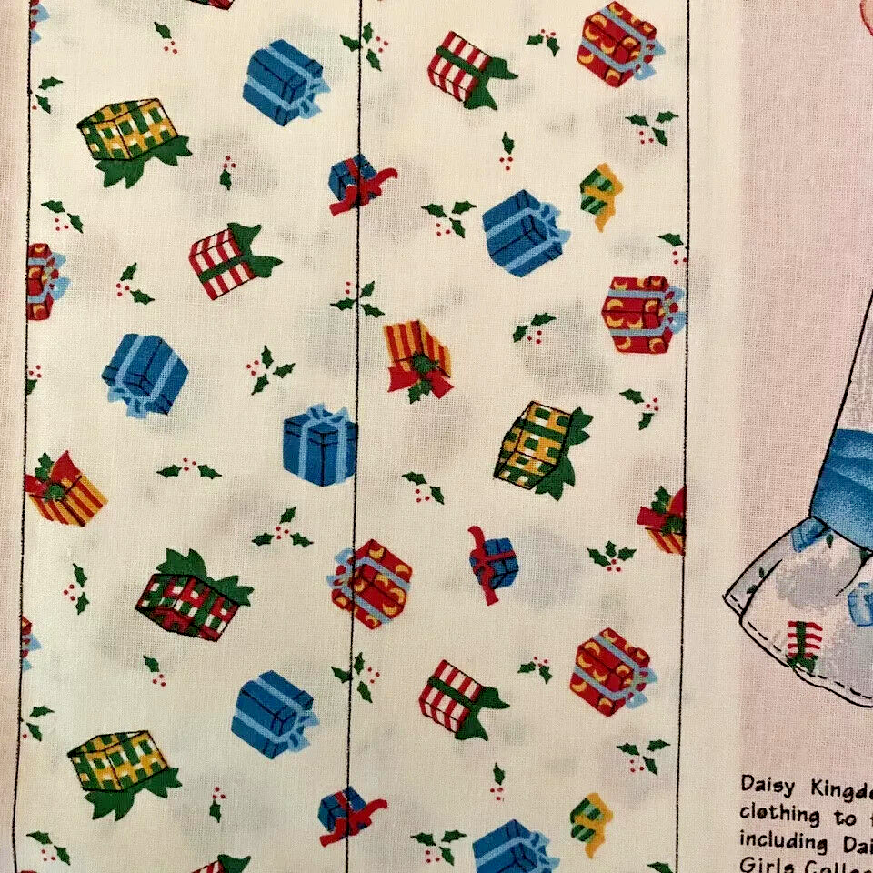 Daisy Kingdom Noah Noel Dolly Christmas Dress Panel fits 17"-19" AG Dolls #3229