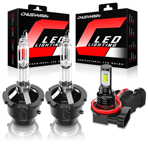 For Acura TL 2007-2008 HID Headlight High/Low Beam led Fog Light Bulbs