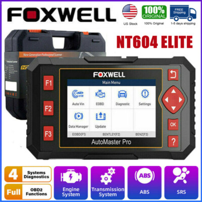 FOXWELL NT604 Elite Car OBD2 Scanner Engine Transmission ABS SRS Diagnostic Tool