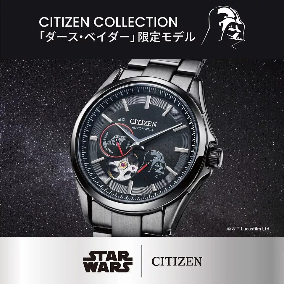 Pre-owned Citizen Collection Np1015-66e Darth Vader Limited Edition Automatic Watch Mens