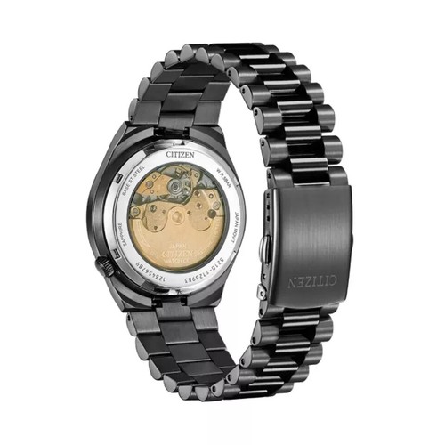 Pre-owned Citizen Automatic Black Camouflage Dial Sapphire Glass Men's Watch Nj0155-87e