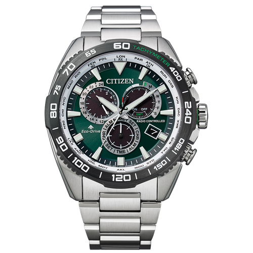 Pre-owned Citizen Cb5034-91w [promaster Eco Drive Land Series Direct Flight]