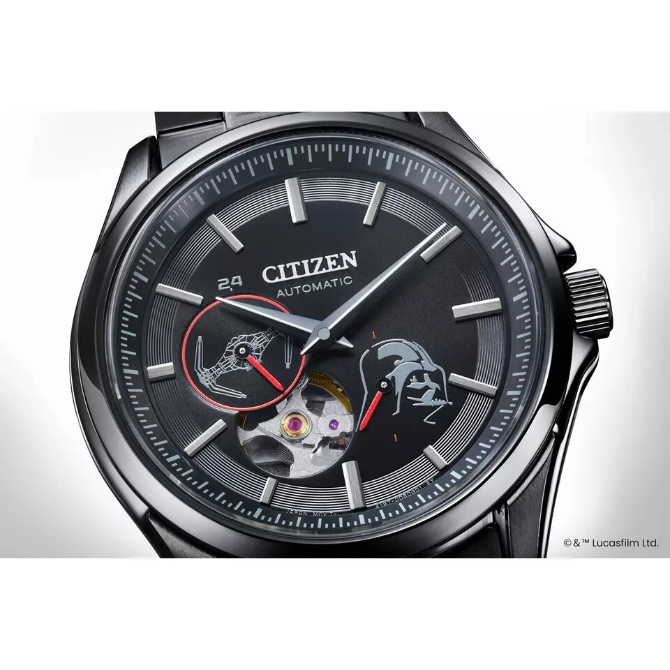 Pre-owned Citizen Collection Np1015-66e Darth Vader Limited Edition Automatic Watch Mens