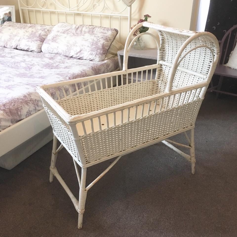 Vintage wicker crib in Carnoustie, Angus Gumtree
