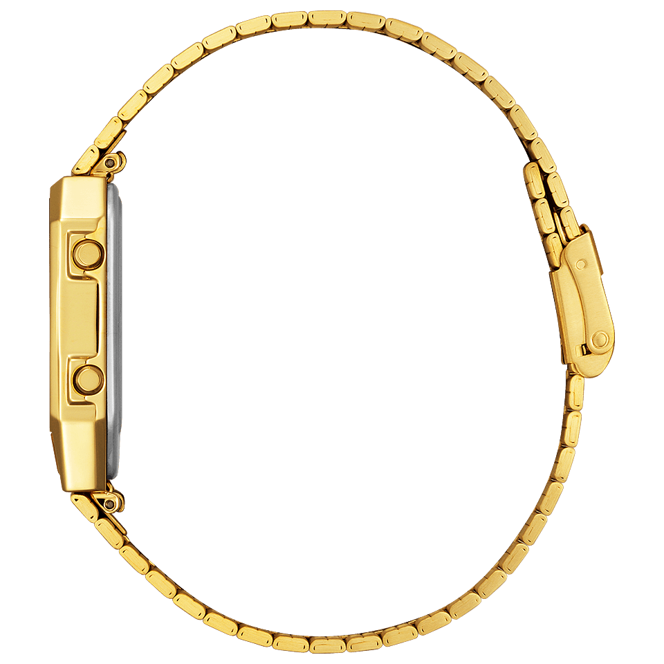 Pre-owned Citizen Collection Ana-digi Temp Jg2103-72x Analog Digital Gold Watch Unisex