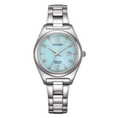 Pre-owned Citizen Silver Womens Analogue Watch Ew2601-81m