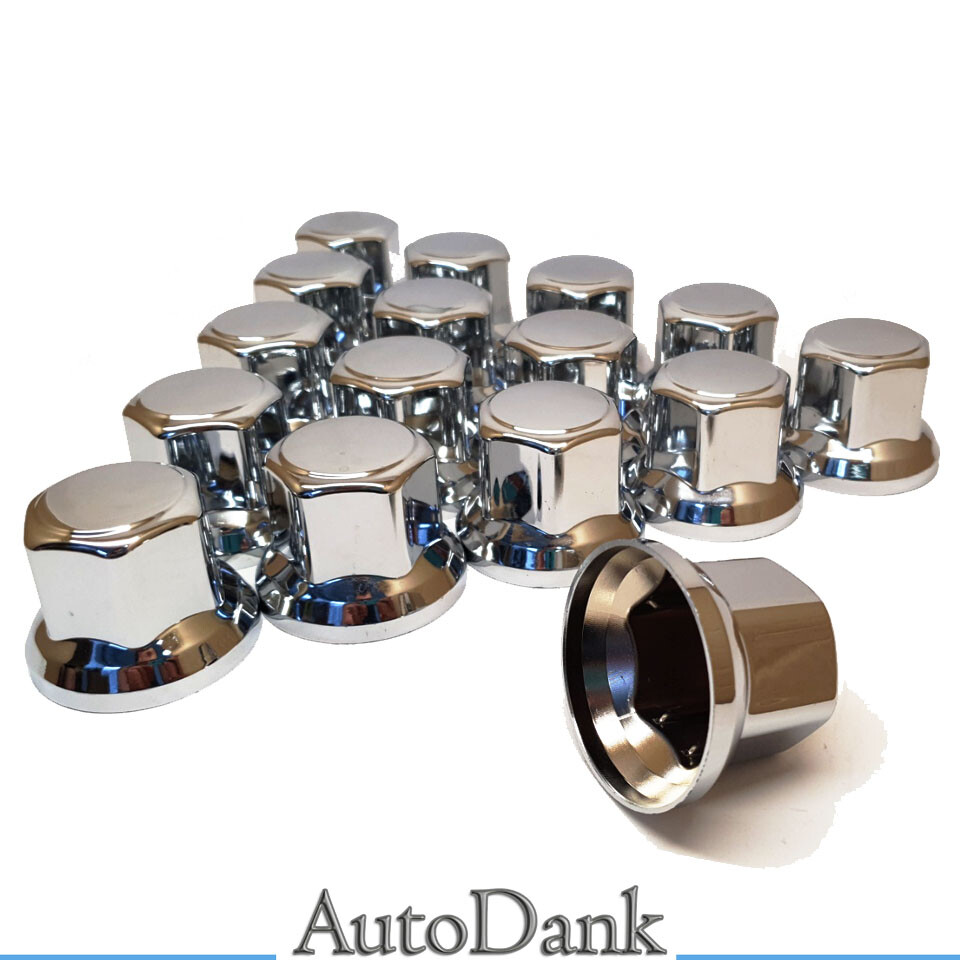 20x Radmutterkappen SW 32mm Chrom LKW Radmutterabdeckung Radmutterschutz Kappe