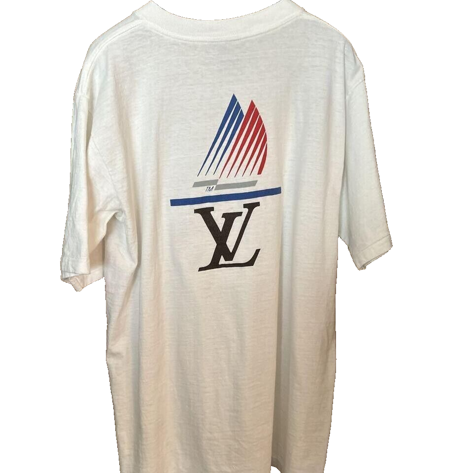 Louis Vuitton cup ホワイト Tシャツ Louis Vuitton Monogram Fil Coupe White T-Shirt | 1AFQ52