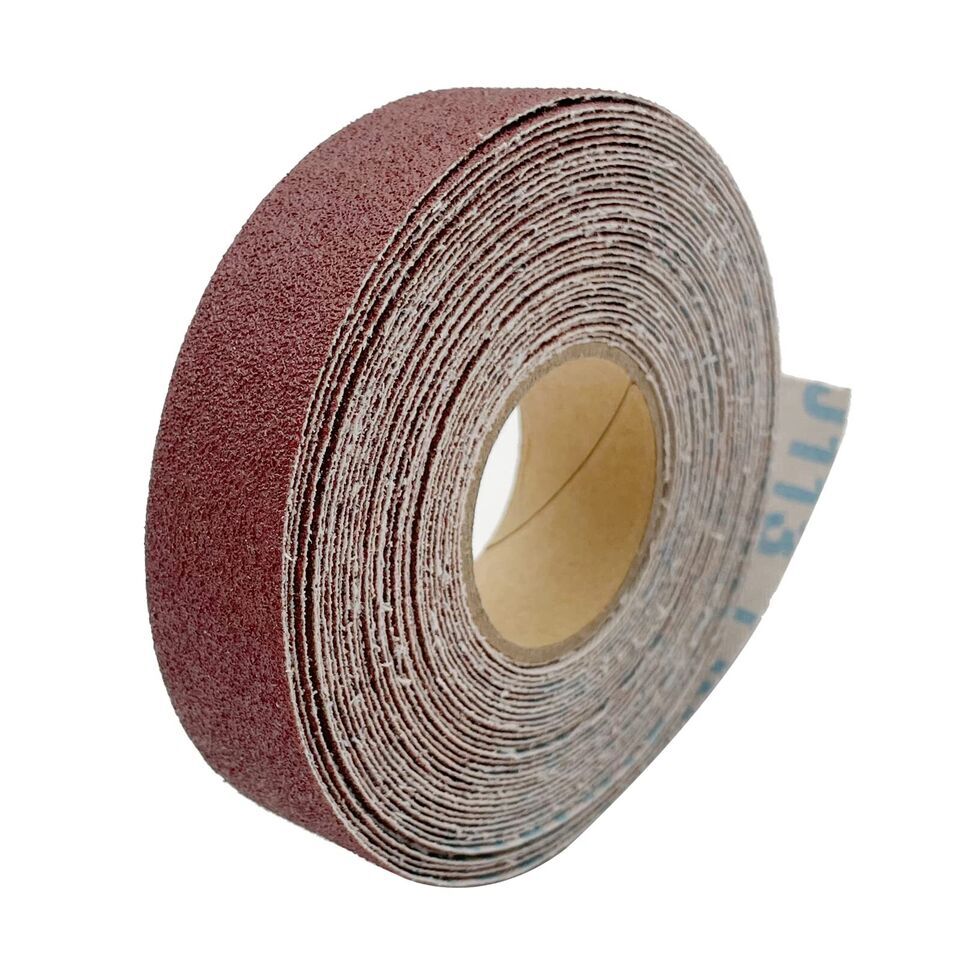 60 - 400 Grit 1"/2” x 50 Yard Premium Sand Paper Roll Aluminum Oxide Abrasive
