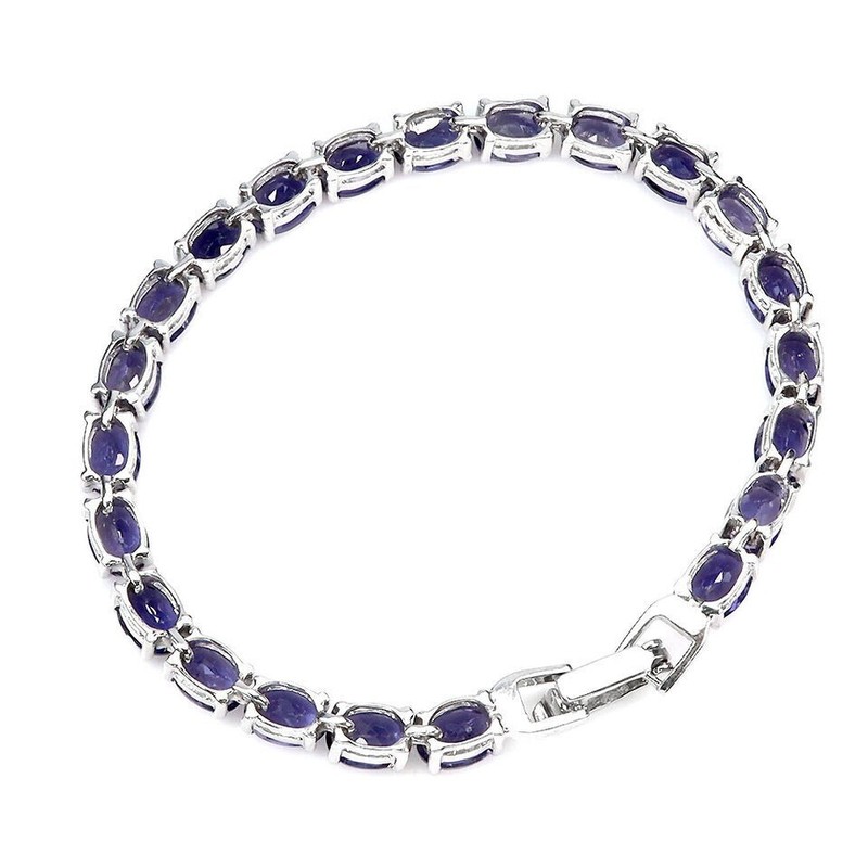 Bracelet Argent 925 Avec 22 CordiÃ¨Rite Iolite