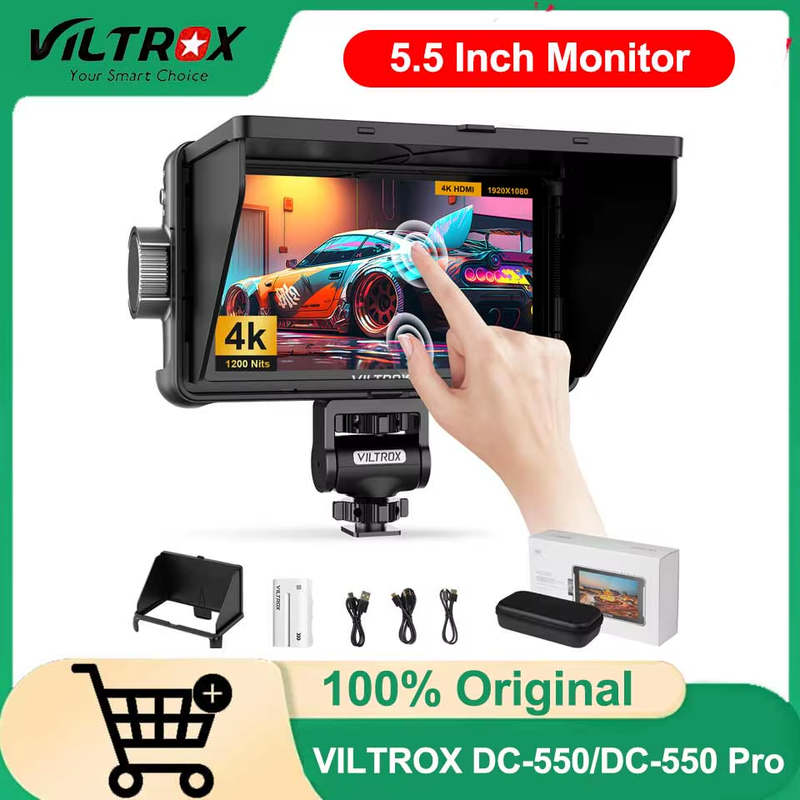 DC-550 Pro Portable Monitor 5.5" 1920x1080 4K Profissional Monitors HDMI Touch S