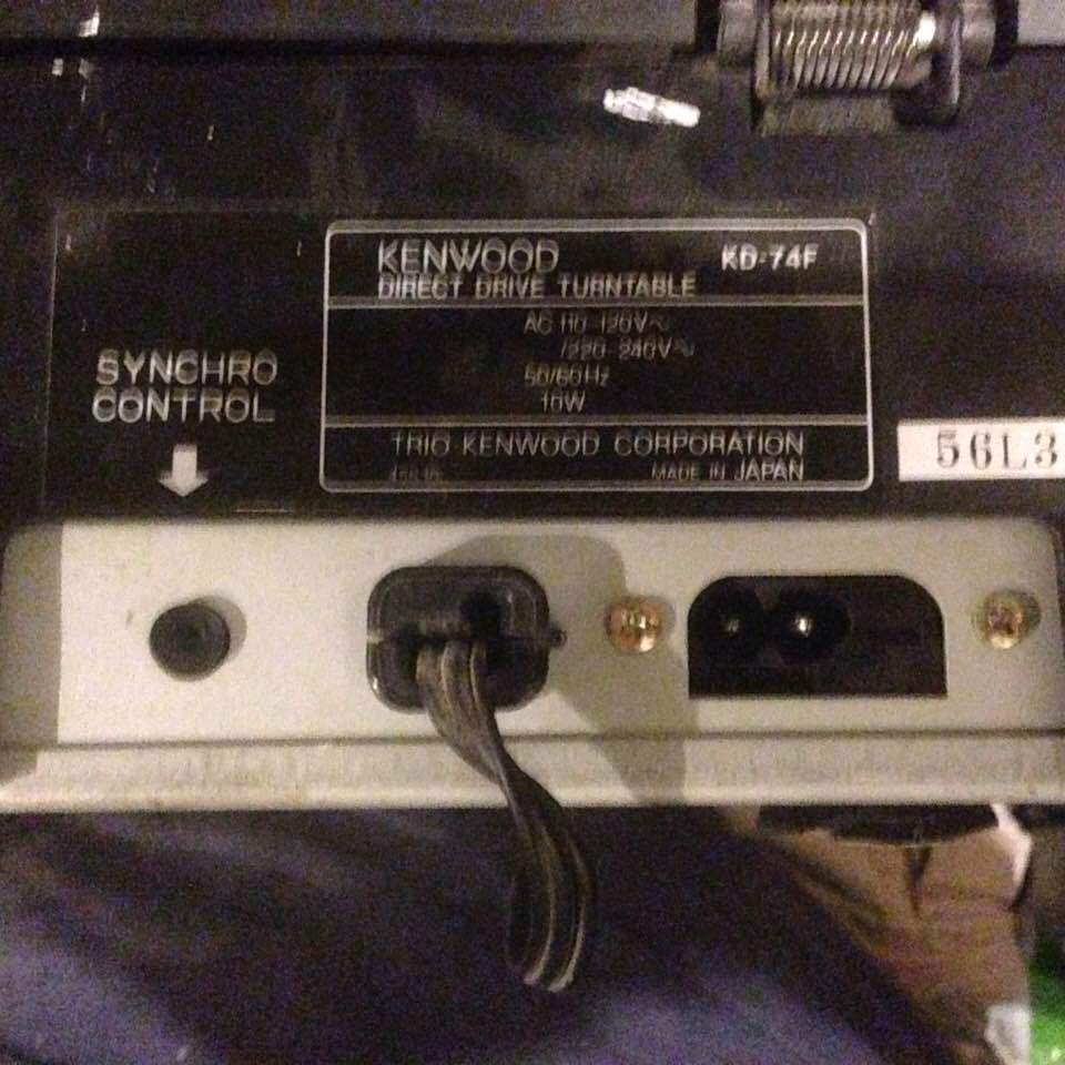 Vintage Kenwood Direct Drive Turntable KD-74F