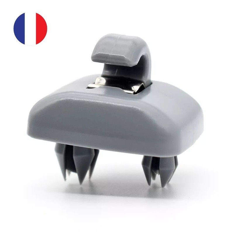1pcs Clip Crochet Fixation Pare Soleil Audi A1 A3  A4  A5  Q3 Q5 Tt Gris Neuf 