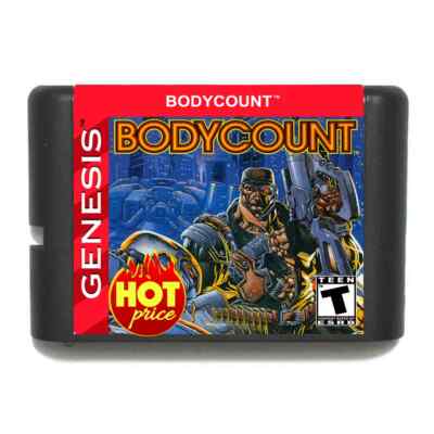 Body Count 16 Bit MD Game Card for Sega Genesis Mega Drive